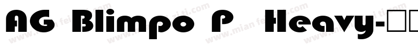 AG Blimpo P  Heavy字体转换